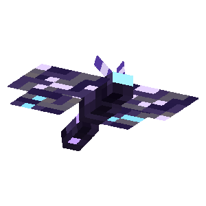 3D render of a dark moth with pale crystal wings